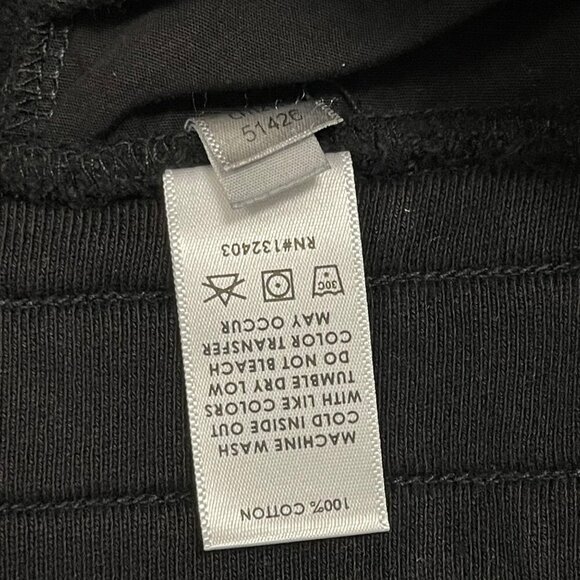 Cotton Citizen Sweat Pants The Manhattan High Waisted Black Zip Size Large NWT - Picture 10 of 10